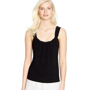 Sleeveless Blouson Chain Top